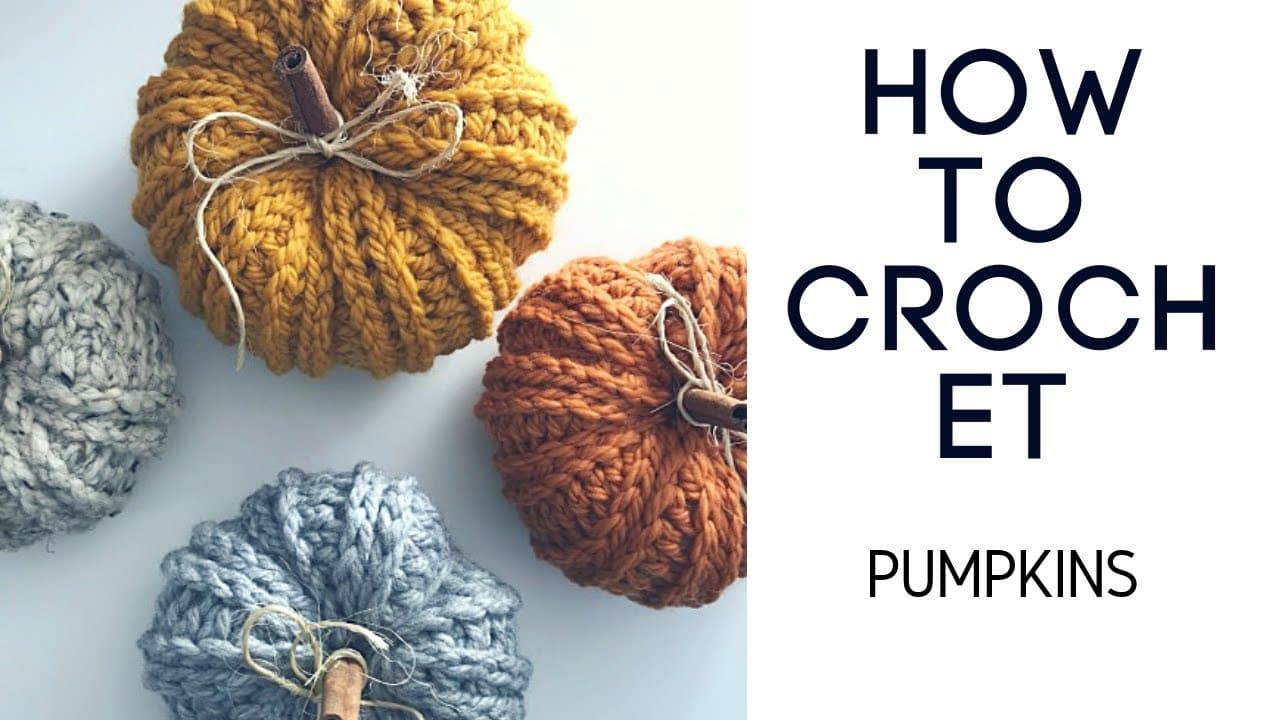How to Crochet a Farmhouse Pumpkin (Fall Decor)
