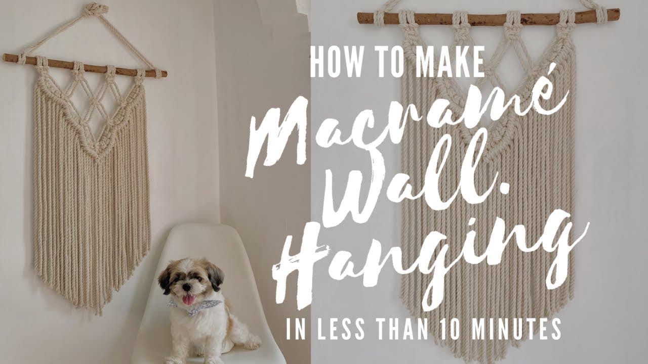 How to Make a Macrame Wall Hanging - Beginner Pattern
