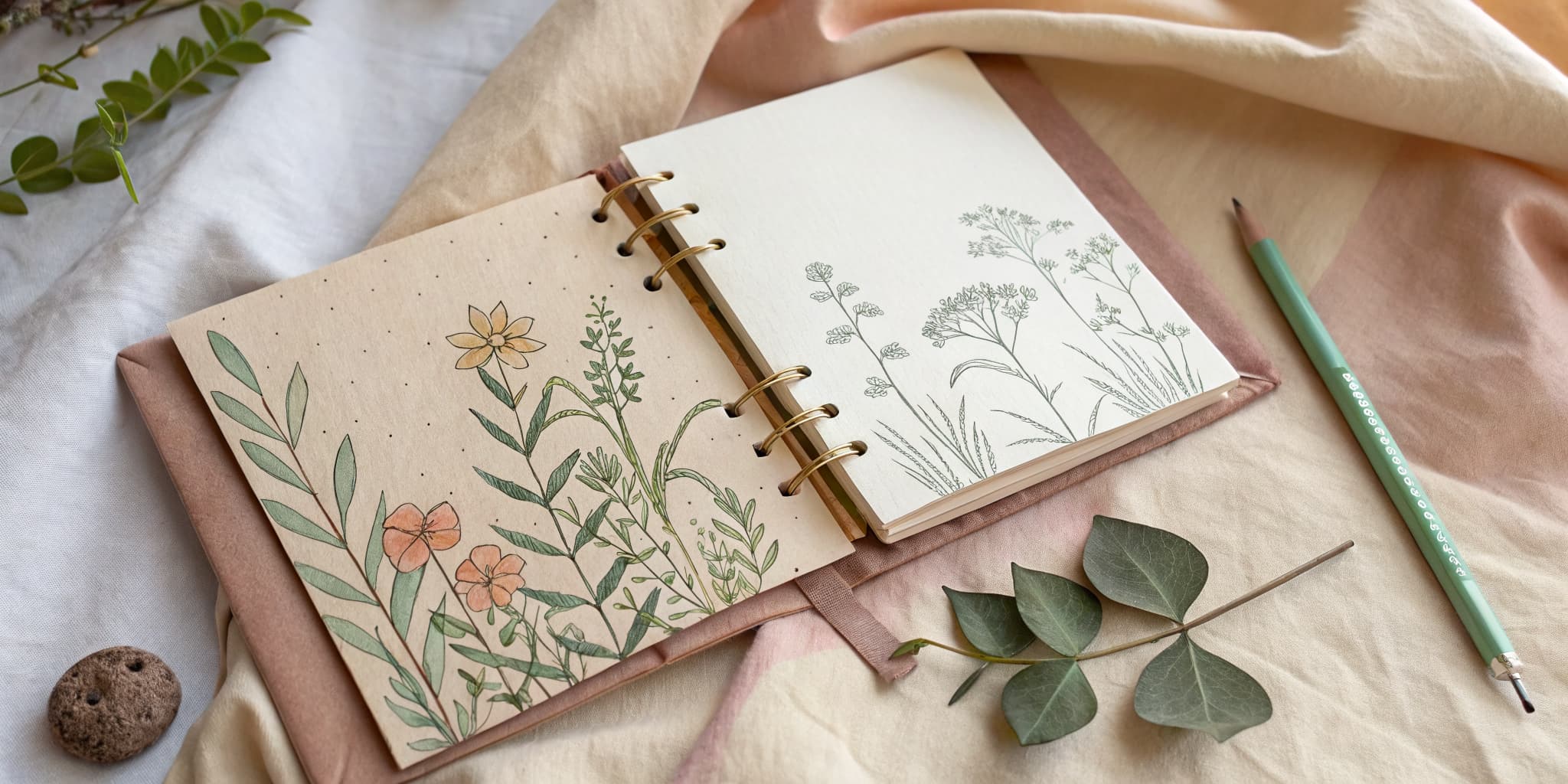 Garden journal binding