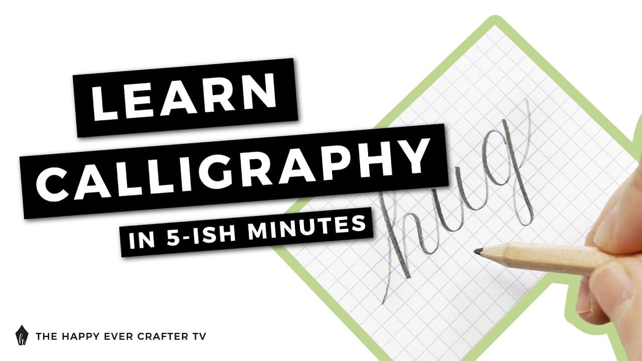 How to Learn Calligraphy: 7 Step Beginner Tutorial With Just a Pencil