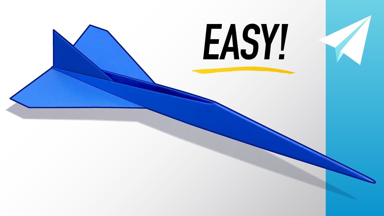 How to Make a Paper Airplane (Concorde Style)