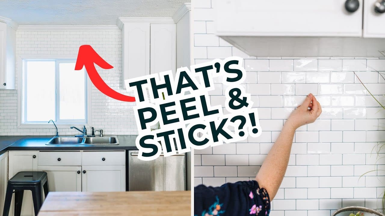 How to Install Peel and Stick Tile Backsplash