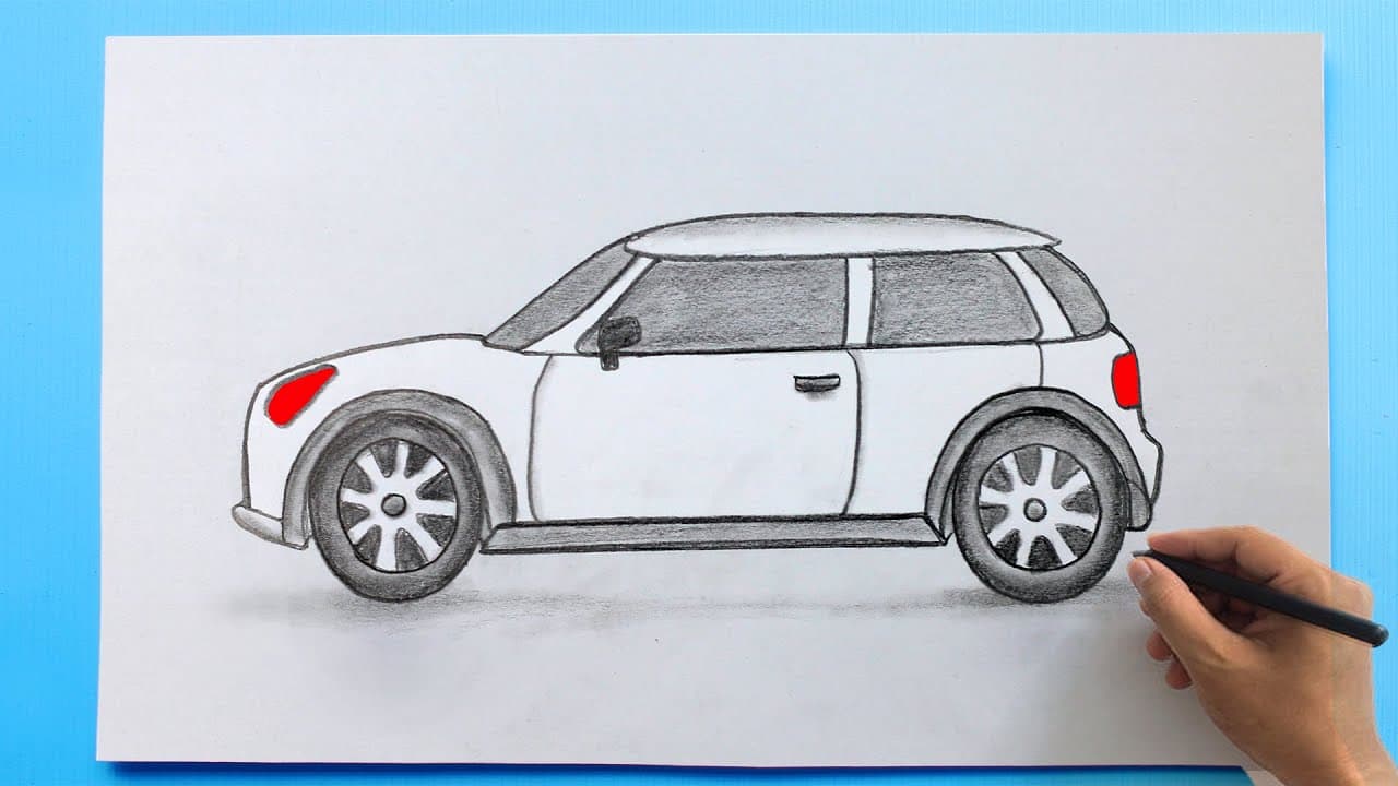 How to Draw a Car (Step by Step Pencil Drawing Tutorial)