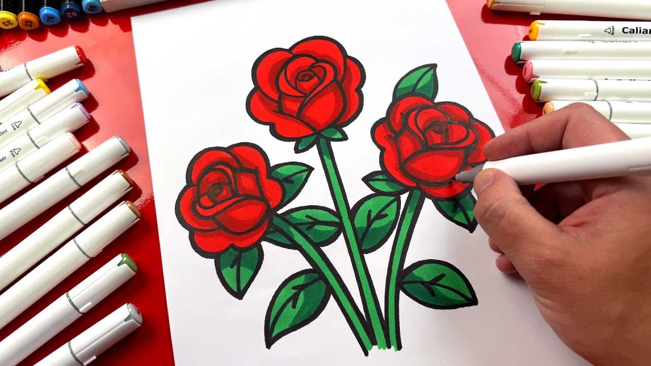 How to Draw a Rose