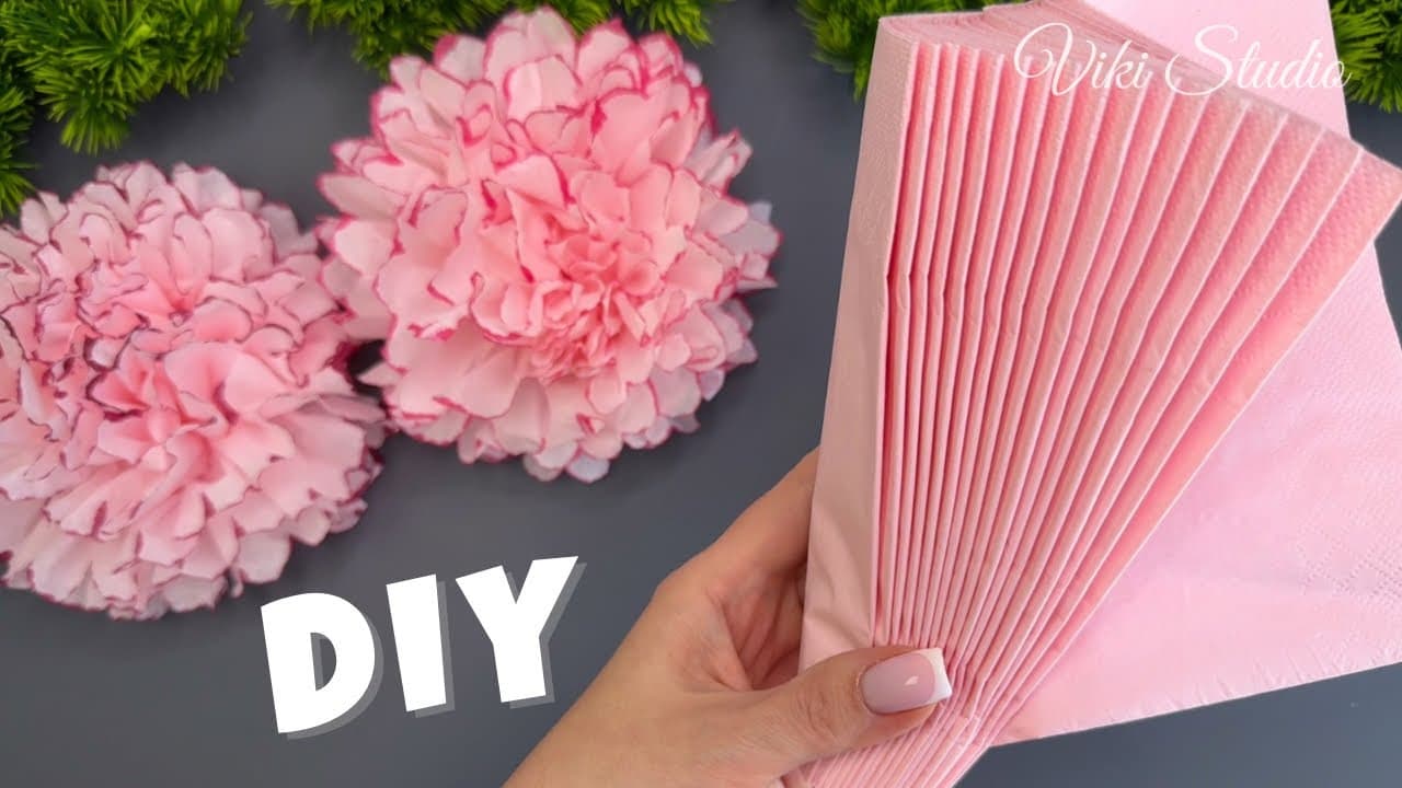 How to Make Tissue Paper Flowers (Easy 5-Minute Craft)