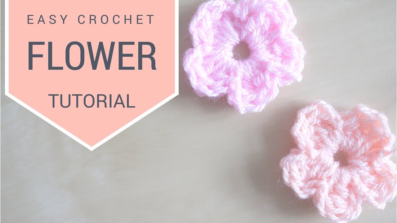 How to Crochet a Flower - 6-Step Beginner Tutorial