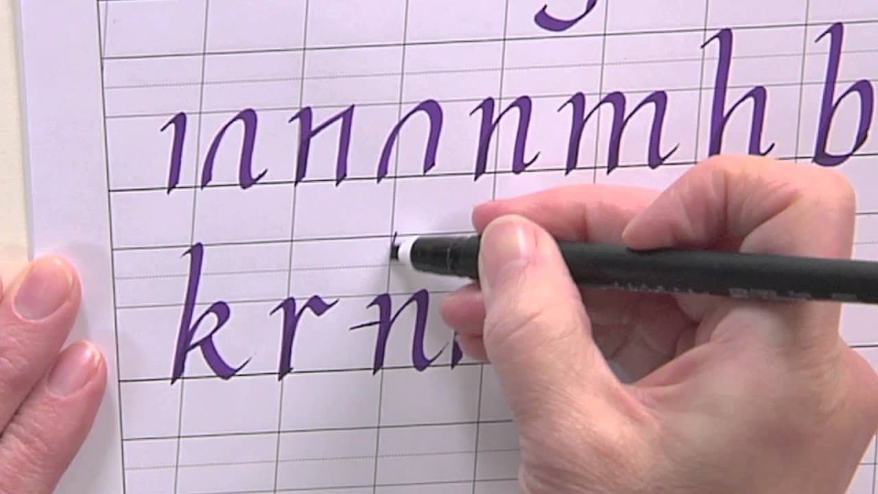 How to Write in Italic Calligraphy - Lowercase Alphabet