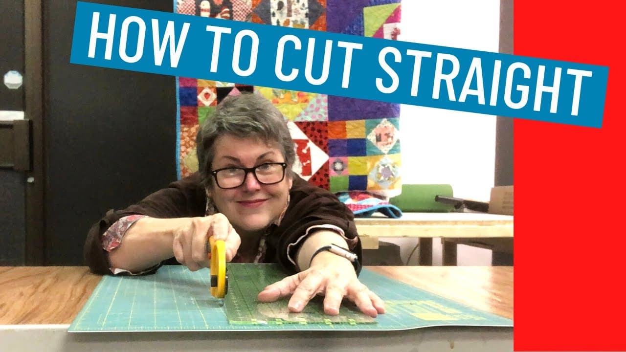 How to Cut Quilt Fabric Straight (Rotary Cutter Skills)