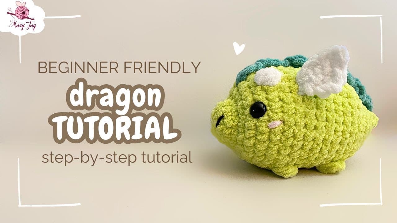 How to Crochet a Dinosaur: No-Sew Beginner Amigurumi