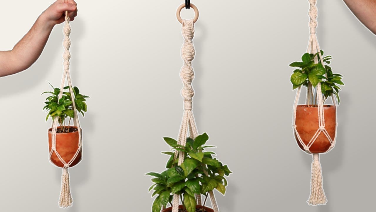 How to Make a Macrame Plant Hanger: 7 Step DIY Tutorial