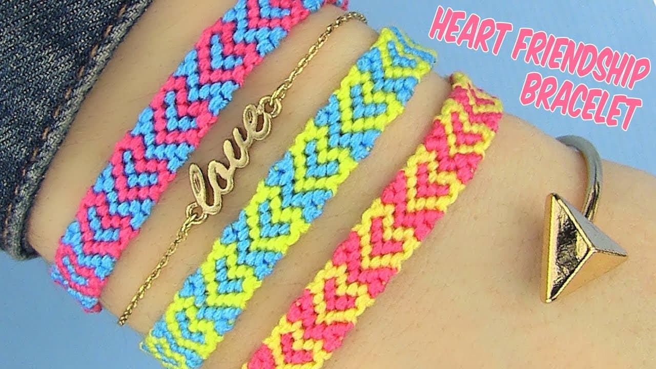 How to Make a Heart Friendship Bracelet