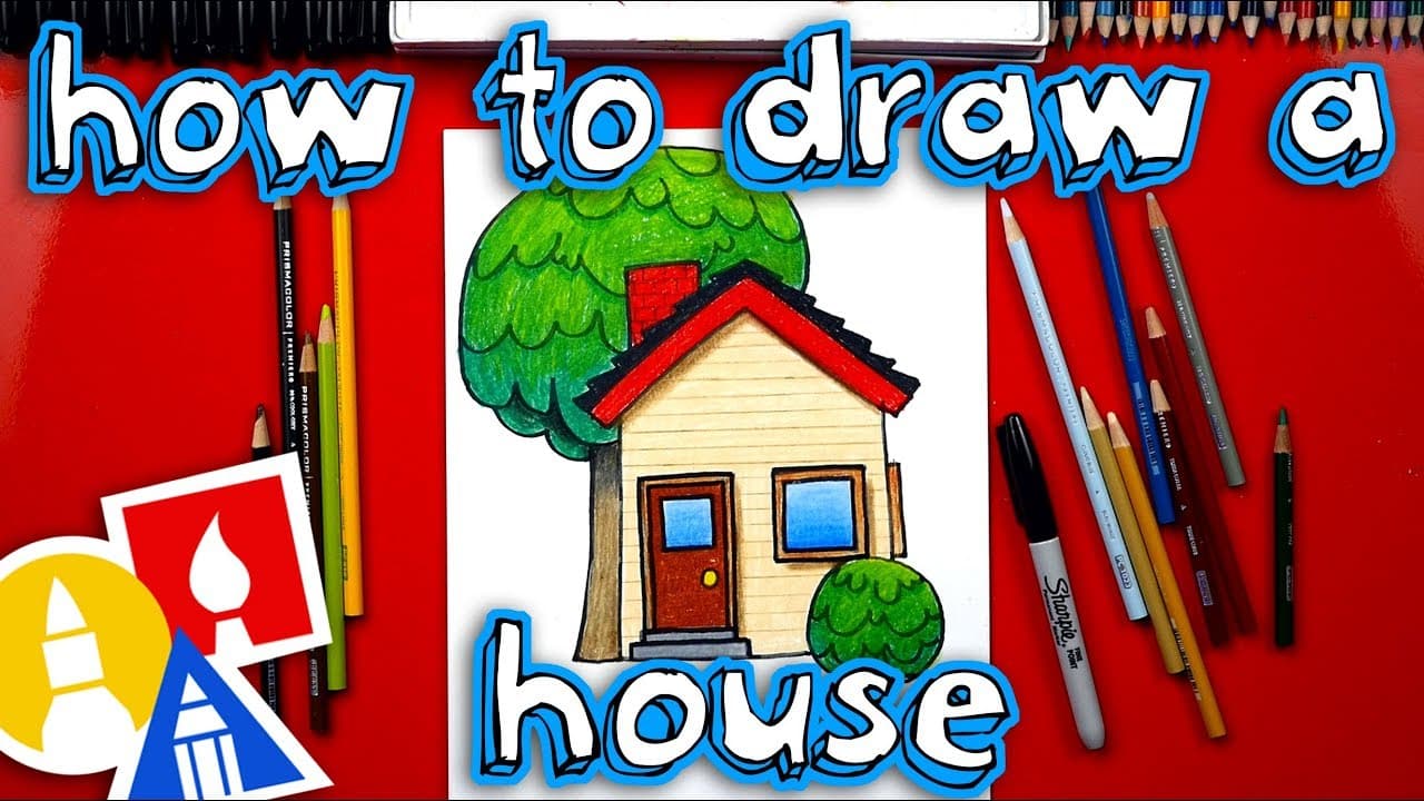 How to Draw a House: Cartoon Cottage Step by Step