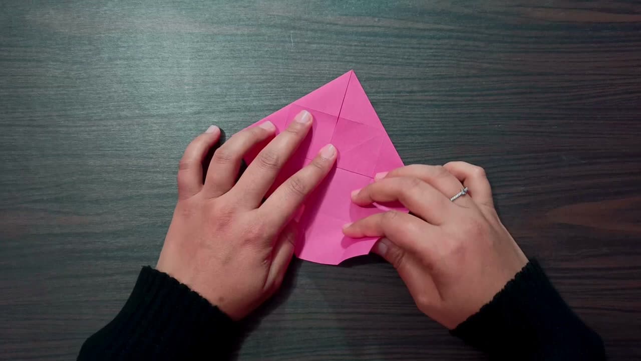 Step 3: Step 3: Collapse Into a Triangle Base