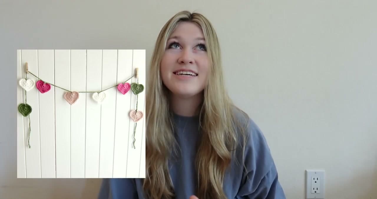 Step 1: Heart Garland - 10 Easy Crochet Projects for Beginners (Trendy + Pinterest-Worthy)