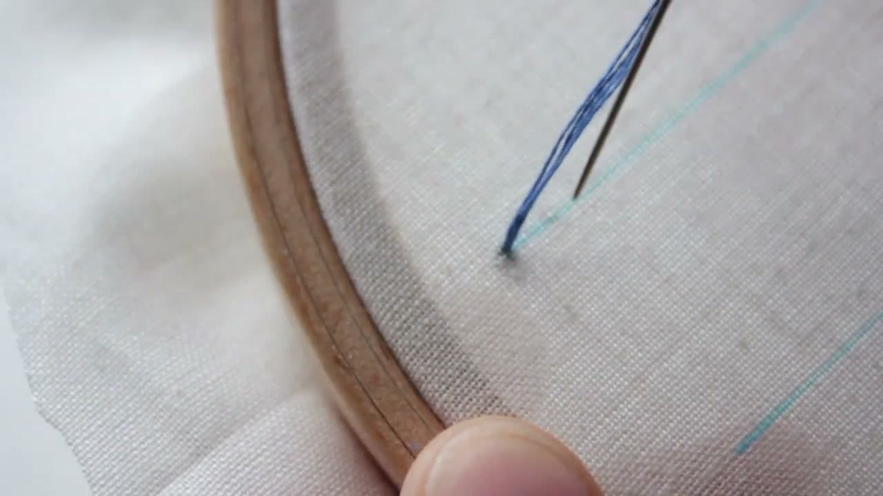 Step 3: Step 3: Bring the Needle Up Through the Fabric