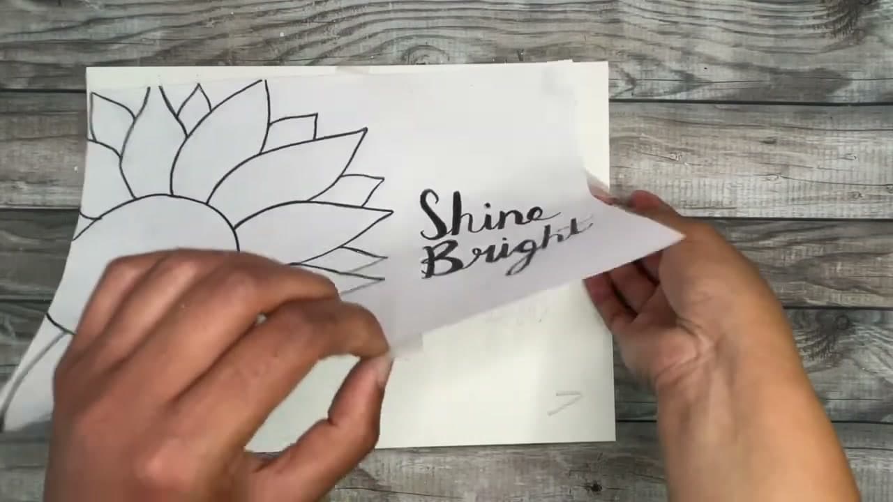 The finished result: How to Transfer a Sketch to Canvas (2 Easy Ways)