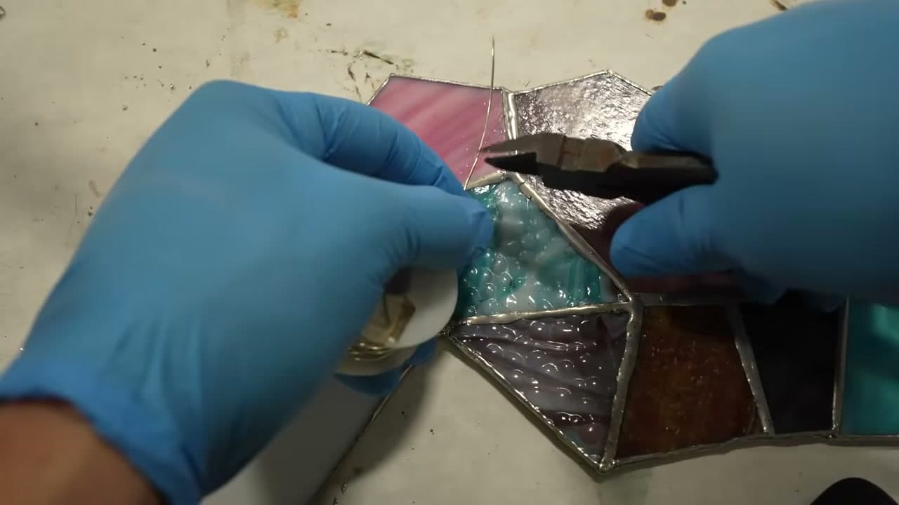 The finished result: How to Solder Stained Glass