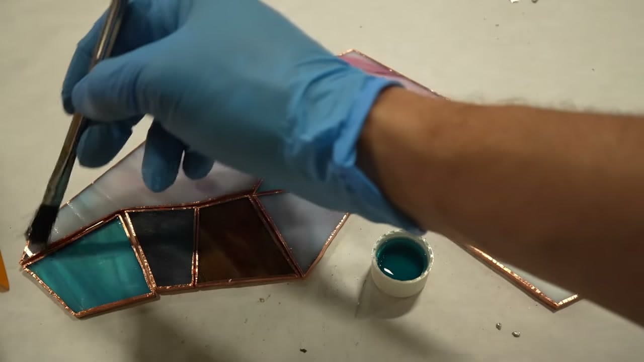 Step 6: Flux the Copper Foil - How to Solder Stained Glass