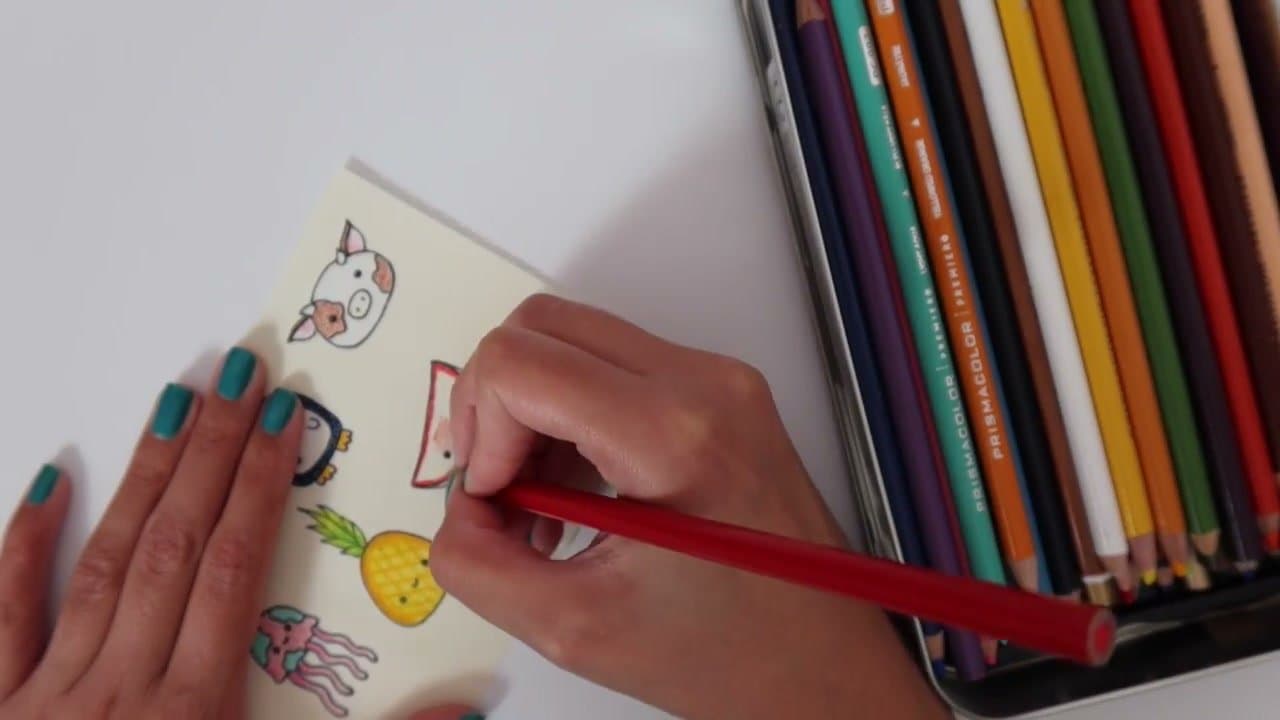 Step 1: Step 1: Draw and color your doodles on paper