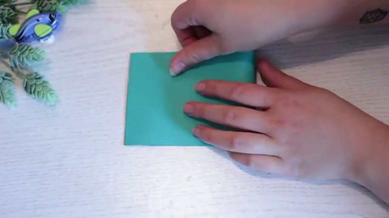 Step 2: Score the Card Base - How to Make a 3D Card (Paper Spring Pop-Up Birthday Card)