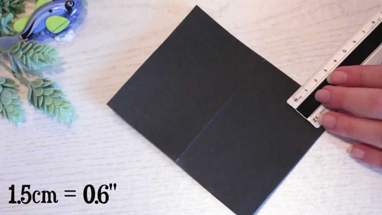 Step 3: Cut the Window Opening - How to Make a 3D Card (Paper Spring Pop-Up Birthday Card)