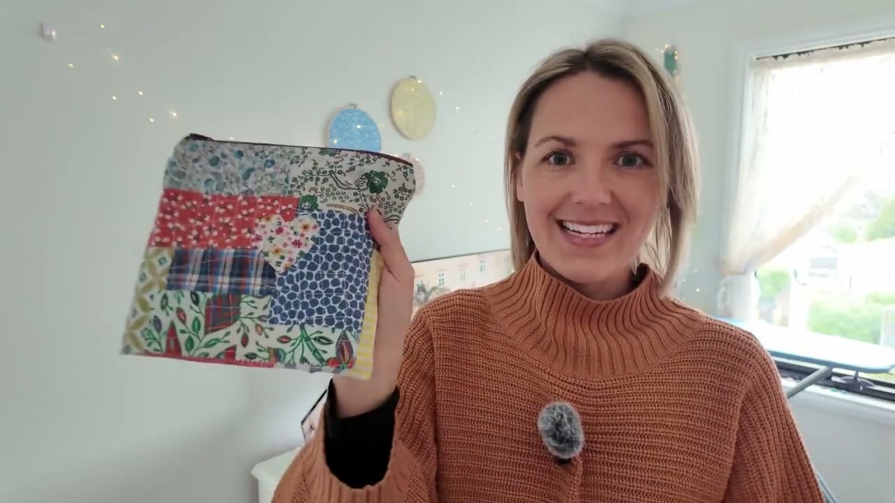 Step 2: Make a Scrappy Zipper Pouch with Tulle