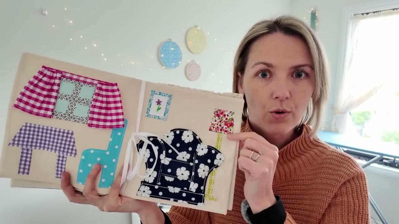 Step 6: Stitch a Fabric Doll and Dollhouse Storybook