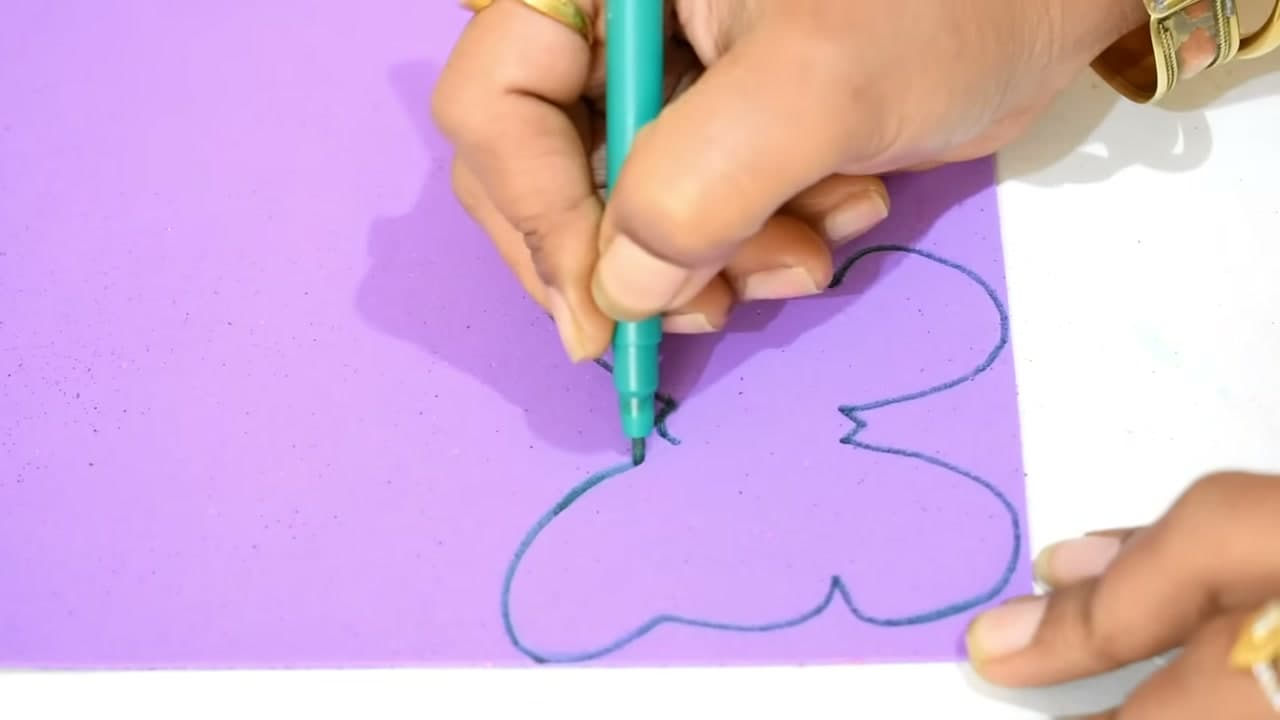 Step 5: Try a Glitter Foam Version - How to Make Paper Butterflies (Wall Decor)