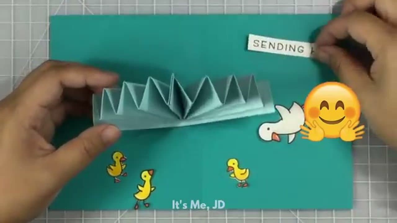 Step 6: Step 6: Tape the Fan Inside the Card