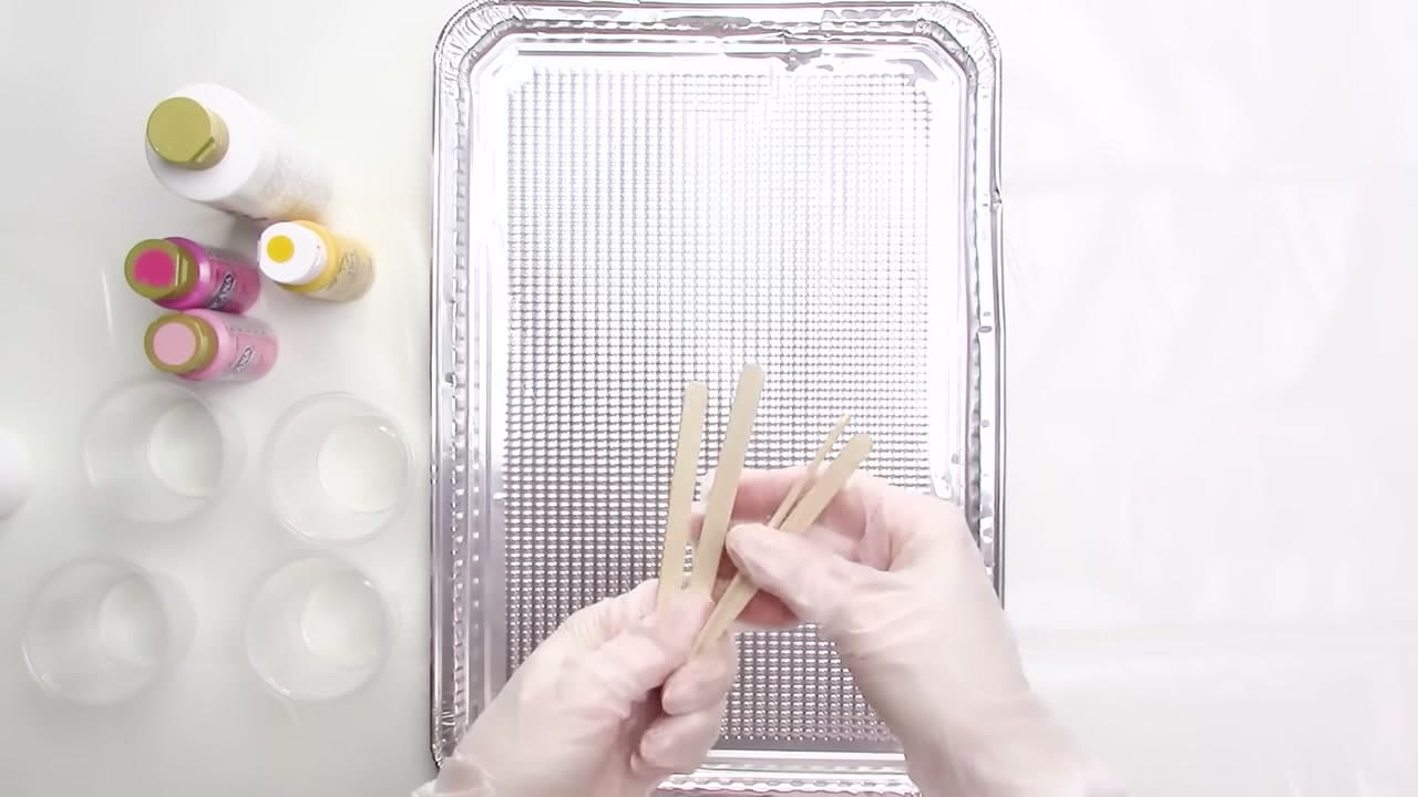 Step 5: Give Each Colour a Cup - How to Do an Acrylic Pour Painting
