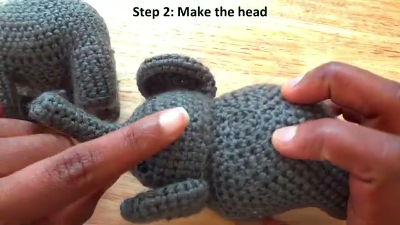 Step 7: Step 7: Make the Head, Ears, and Trunk