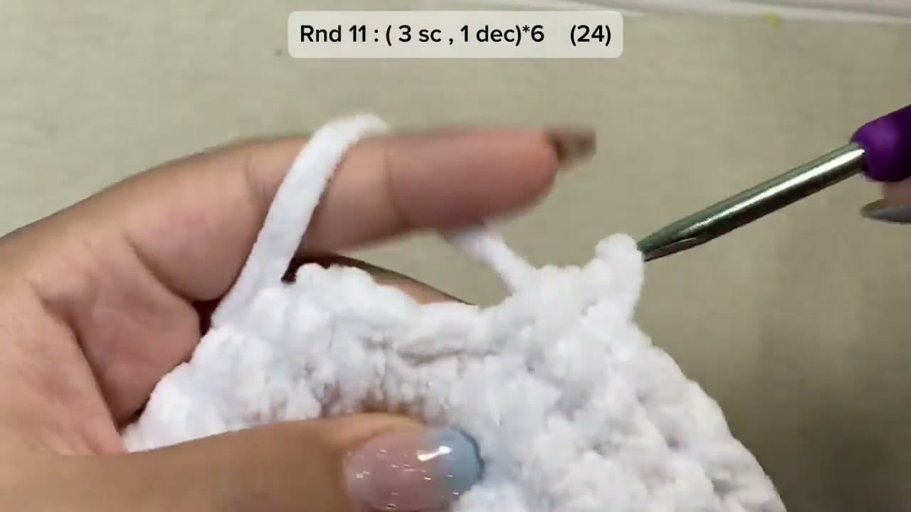 Step 3: Step 3: Decrease and Stuff the Head