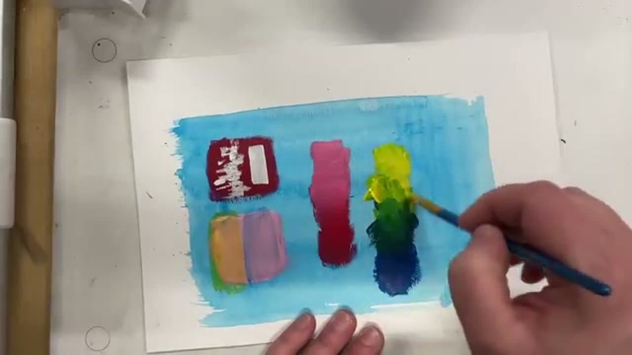 The finished result: Acrylic Painting for Beginners: 6 Essential Techniques