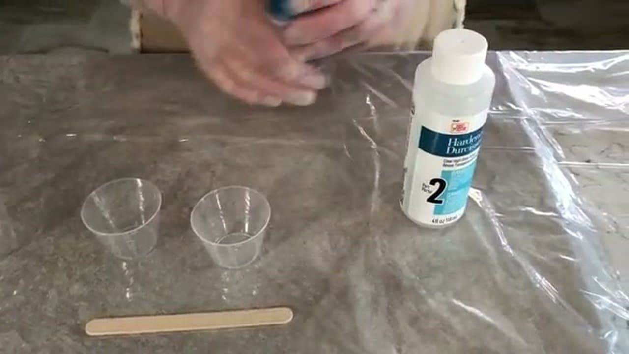 Step 2: Measure Equal Parts Resin and Hardener