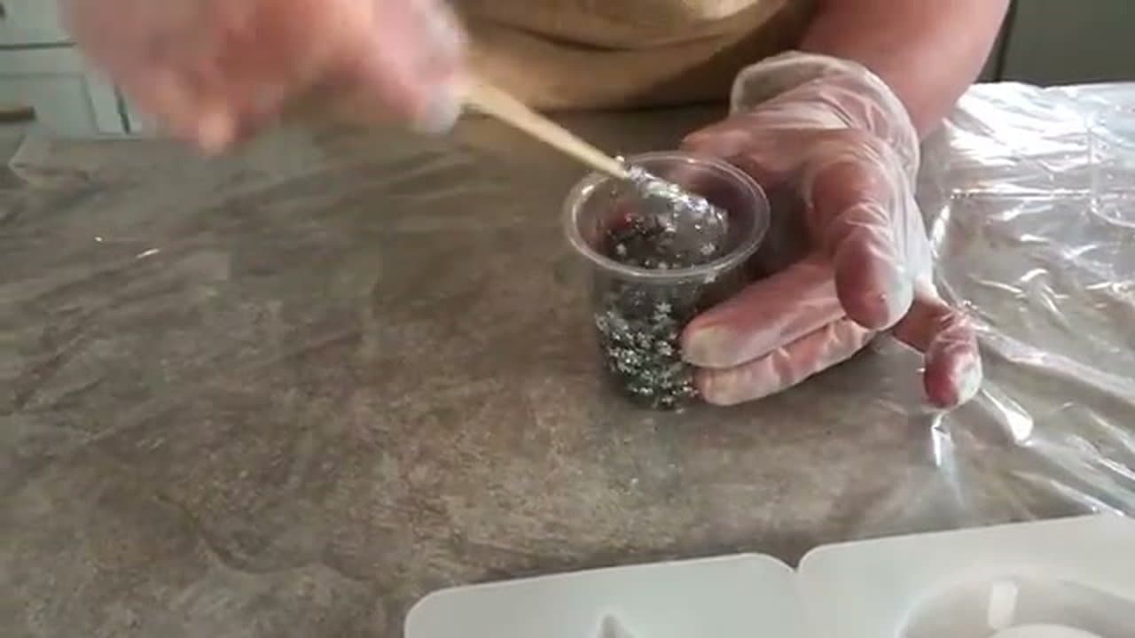 Step 4: Torch the Bubbles and Add Glitter