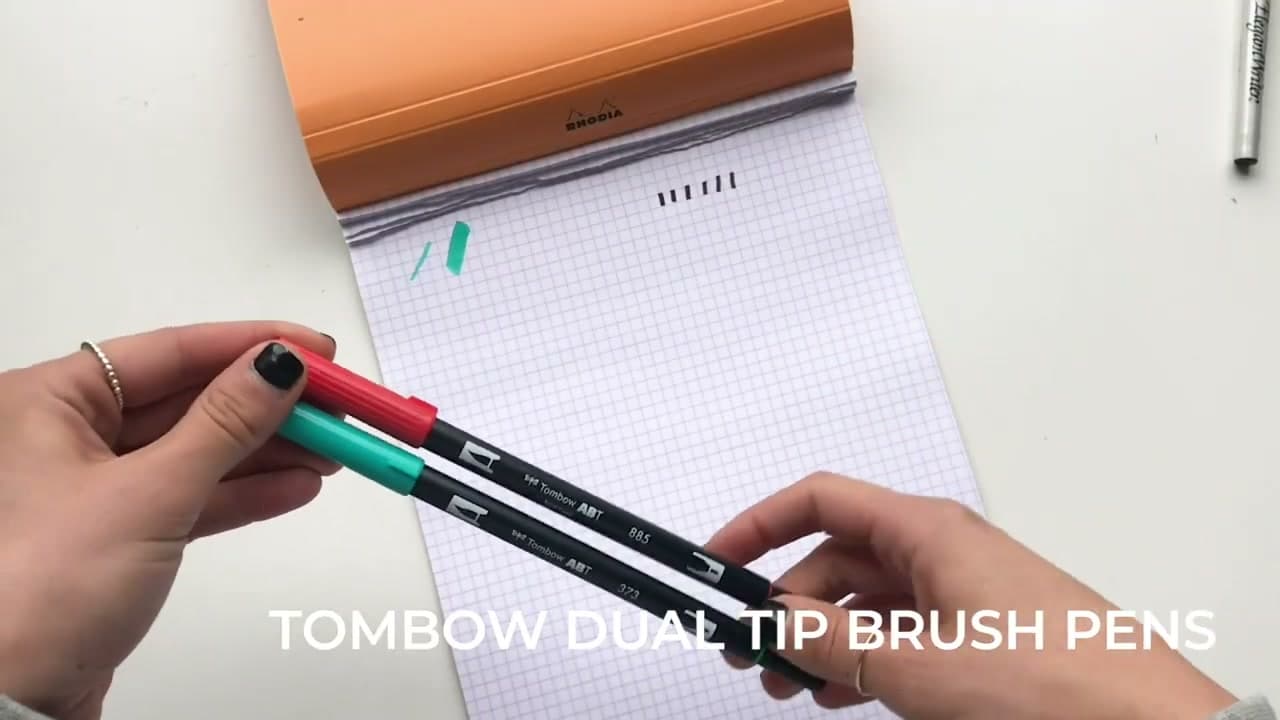 Step 2: Pick the Right Pen and Smooth Paper - How to Do Brush Pen Calligraphy - 7 Step Beginner Guide