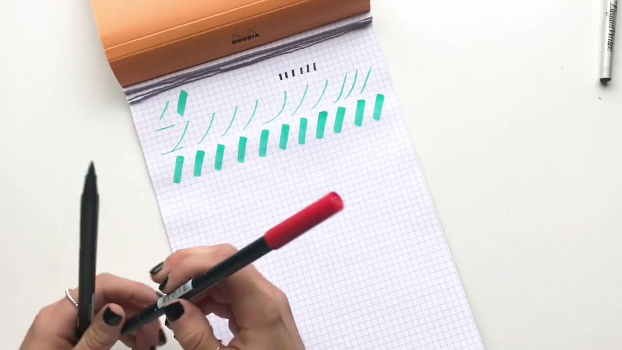Step 6: The One Rule - Light Up, Hard Down - How to Do Brush Pen Calligraphy - 7 Step Beginner Guide