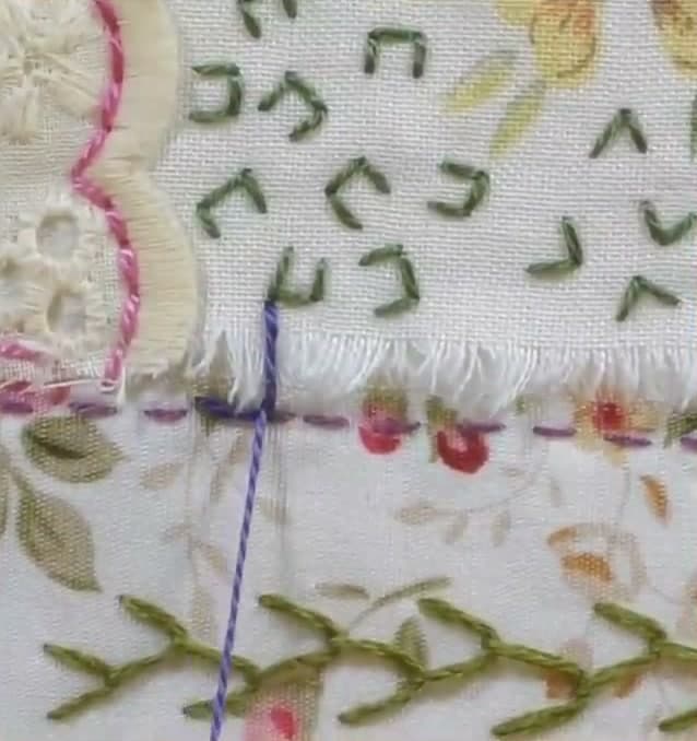 Step 3: Step 3: Pull Down to Shape the Stitch