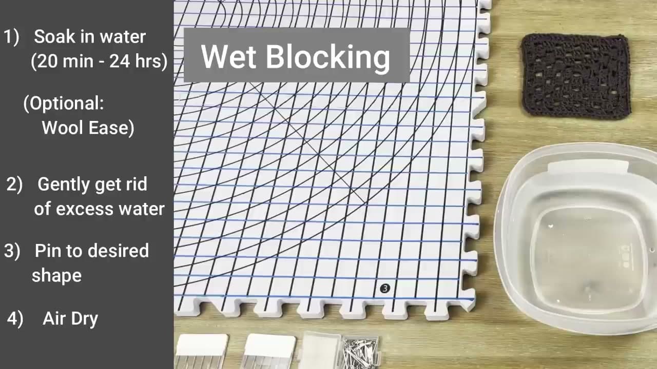 Step 3: Step 3: Wet Blocking - The Classic Method