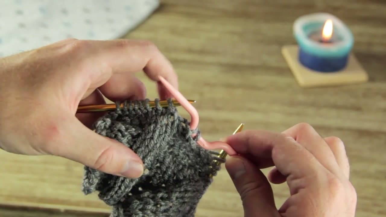 Step 2: Slip Two Stitches Onto the Cable Needle - How to Knit Cables