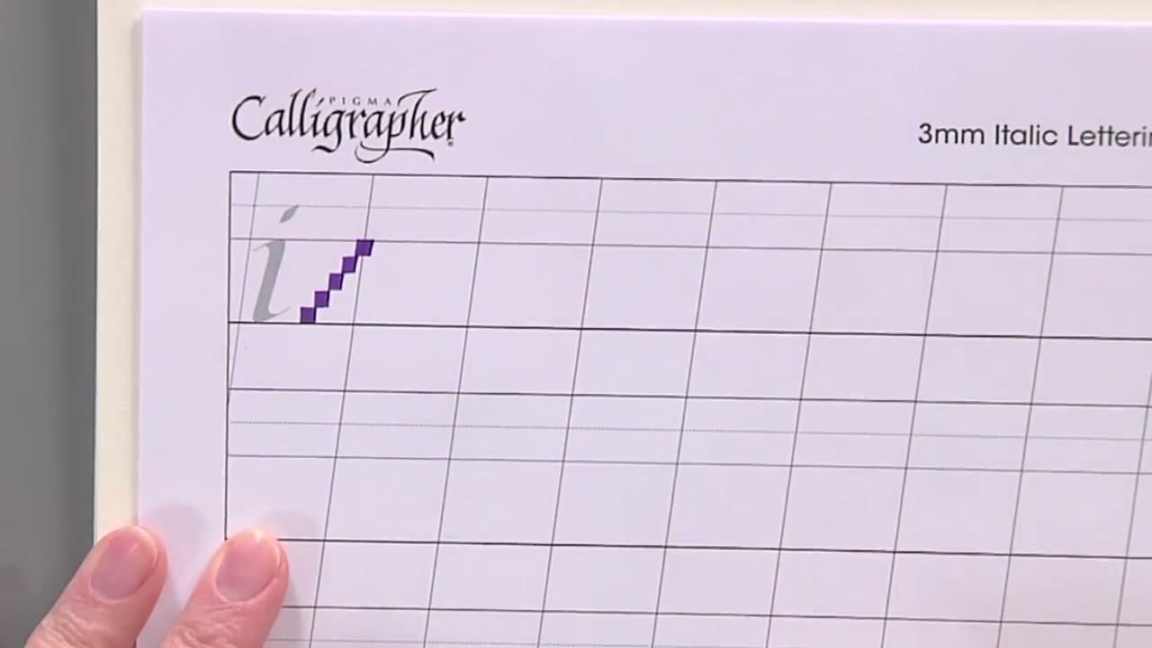 Step 2: Step 2: Set Your Pen Angle and Learn the Four Letter Families