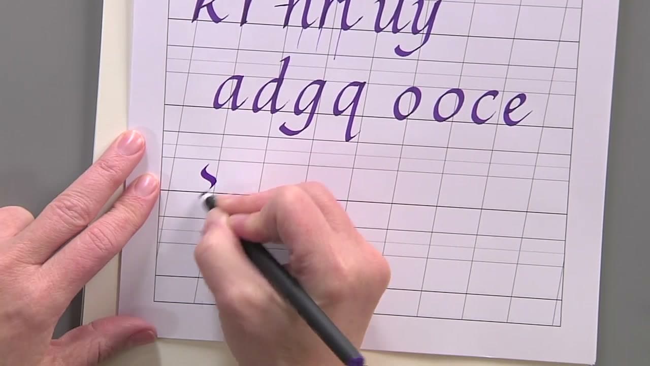 Step 7: Step 7: Finish with the Diagonal Letters - s, v, w, x, z