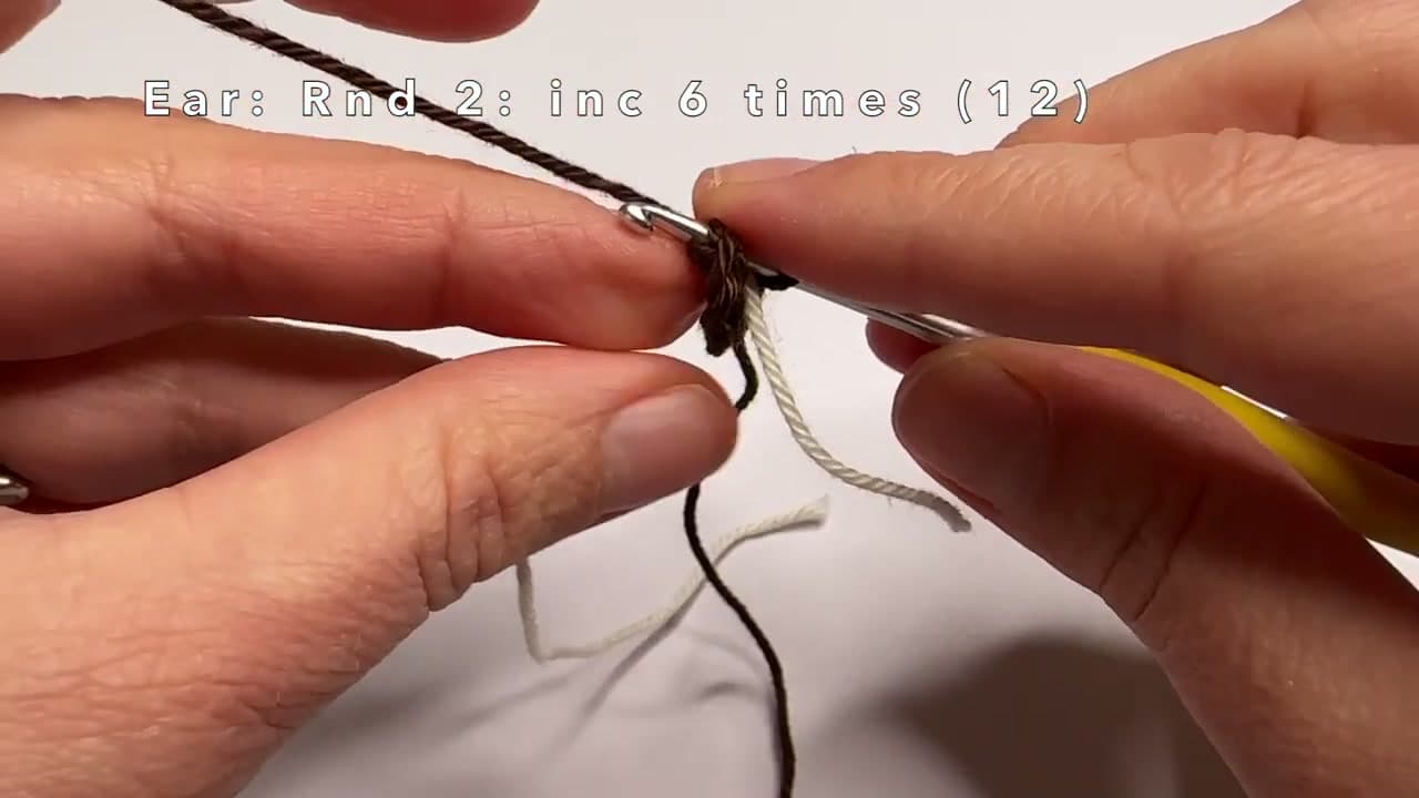 Step 5: Step 5: Crochet Two Ears and Attach Them