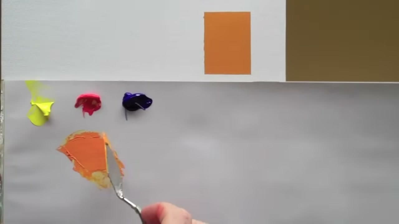 Step 6: Knock Back the Saturation - How to Mix Acrylic Paint Colors