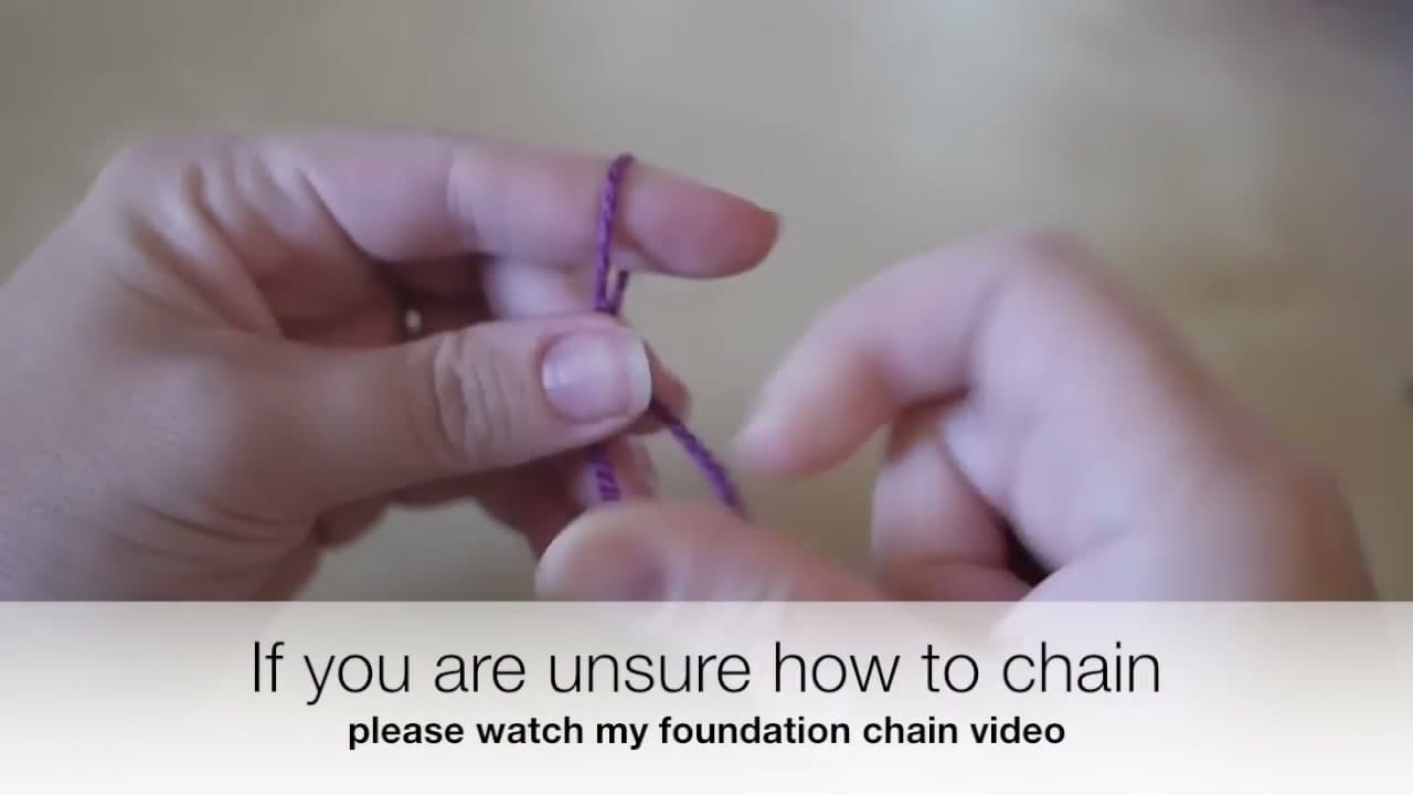 Step 1: Step 1: Chain a Foundation Row in Multiples of Three