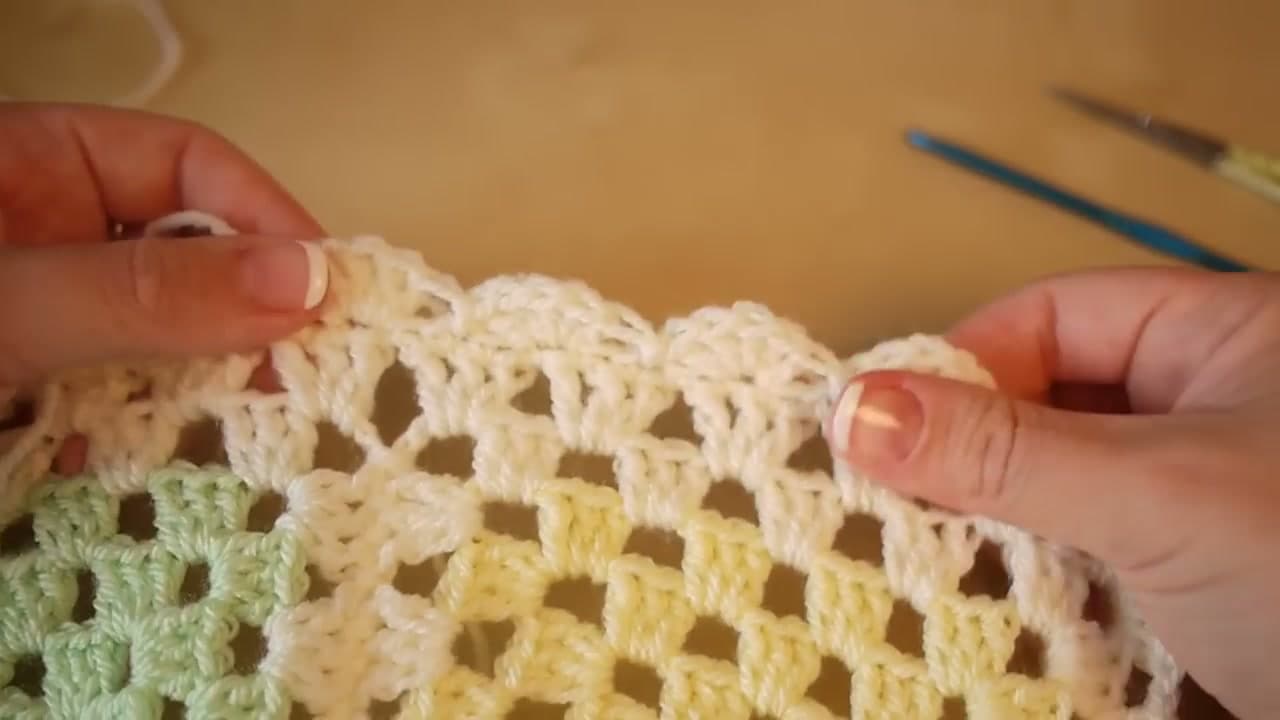 The finished result: How to Add Edging to Crochet