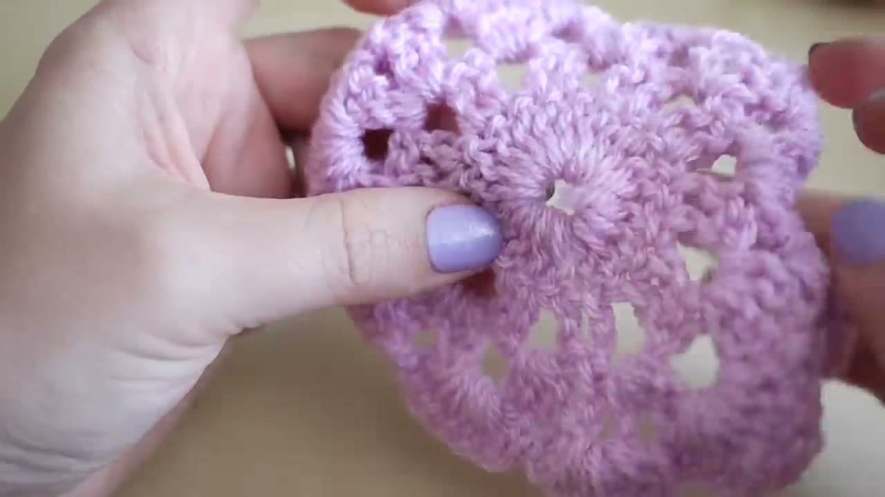 The finished result: How to Crochet a Coaster