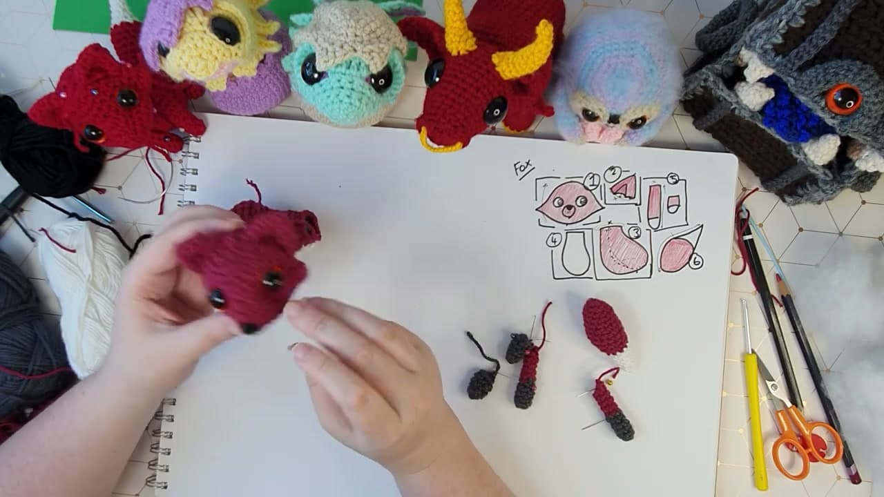 The finished result: How to Crochet a Fox (Amigurumi Pattern, Step by Step)