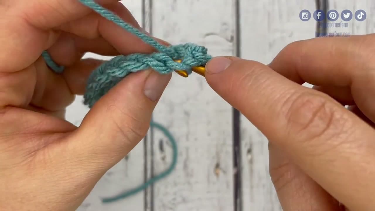 Step 4: Yarn Over and Pull Through the Stitch - How to Slip Stitch in Crochet