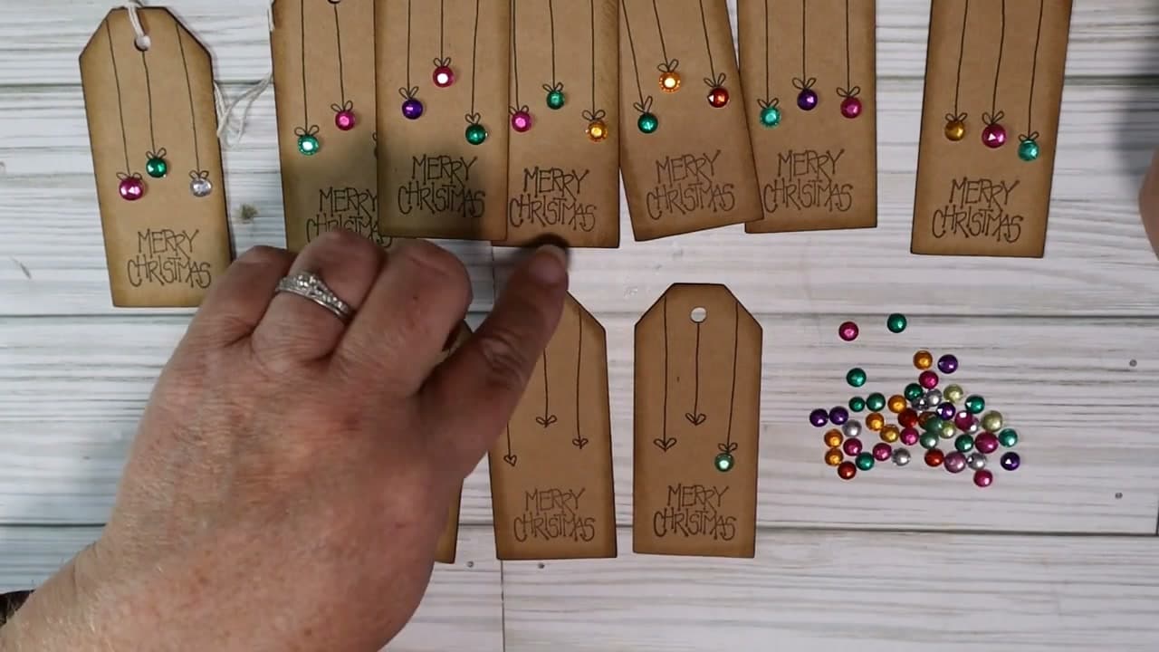 Step 6: Choose the Gems - How to Make Christmas Gift Tags